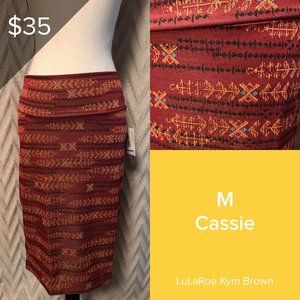 Lularoe Cassie Skirt Geometric Design